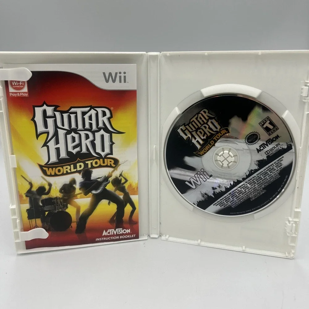 Guitar Hero: World Tour (Nintendo Wii, 2008) CIB Complete